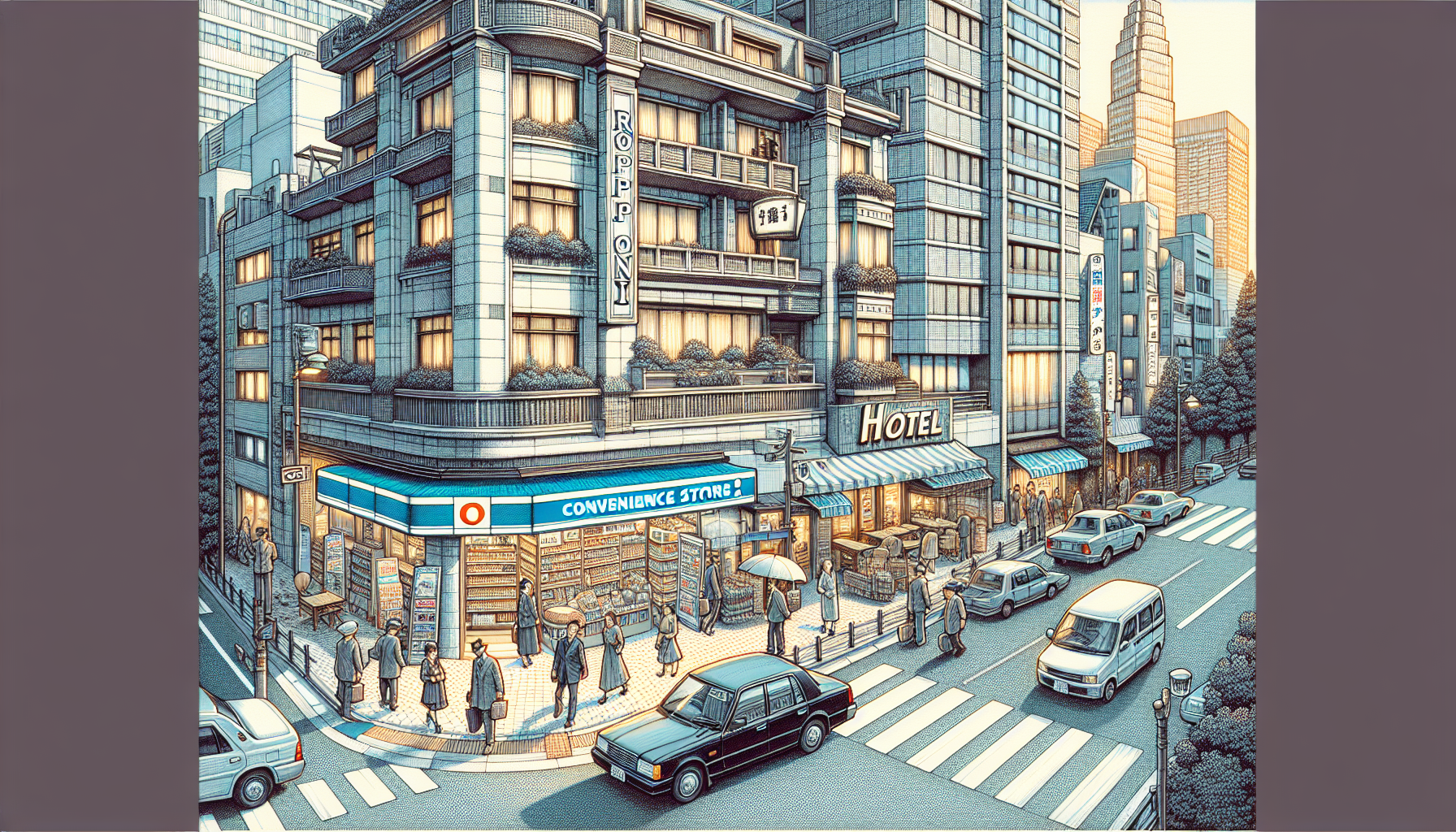 アパホテル六本木six コンビニは館内にある？24時間スマートマルシェと周辺店