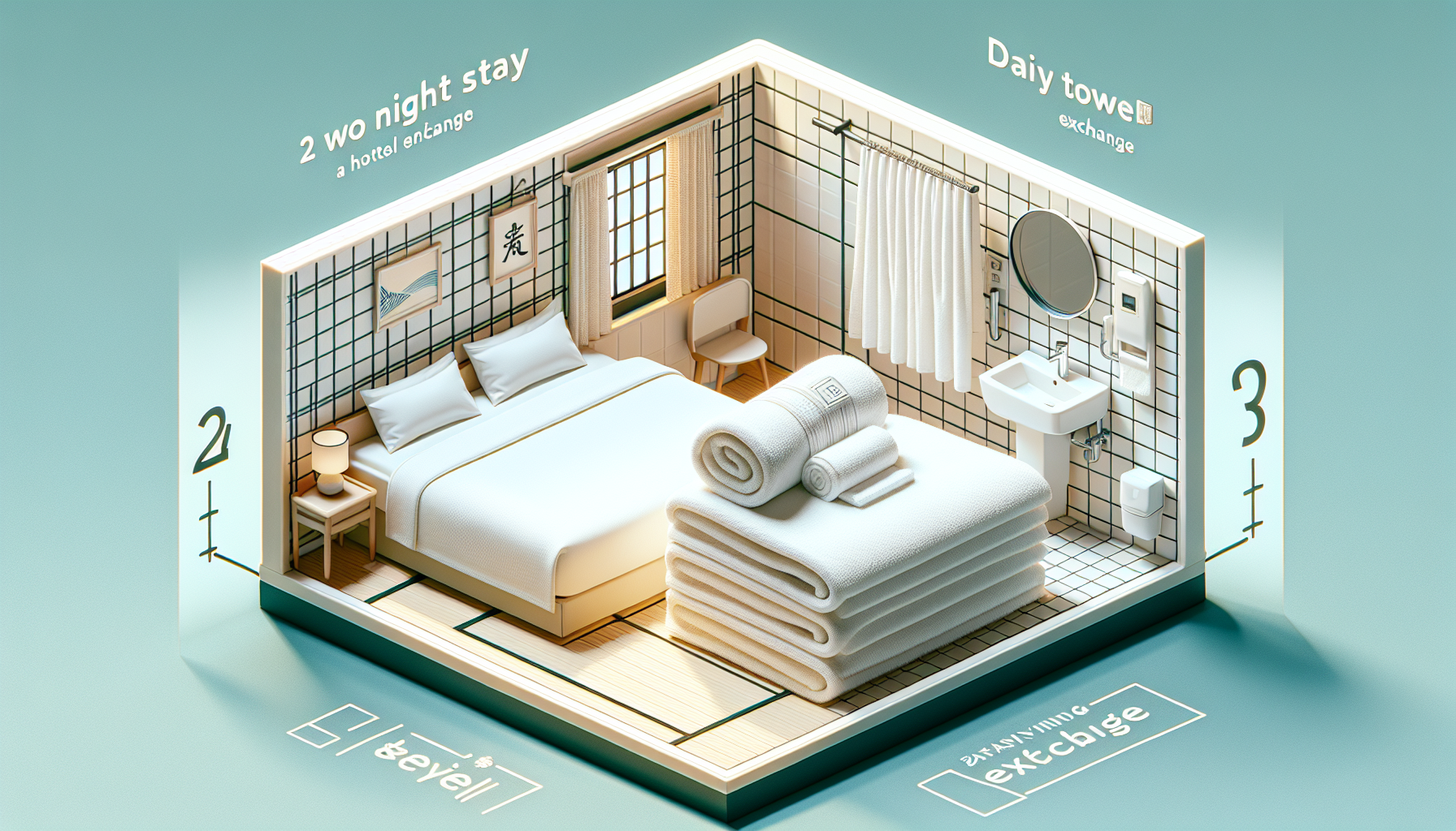 アパホテルの2泊連泊でもタオルは毎日交換されます
