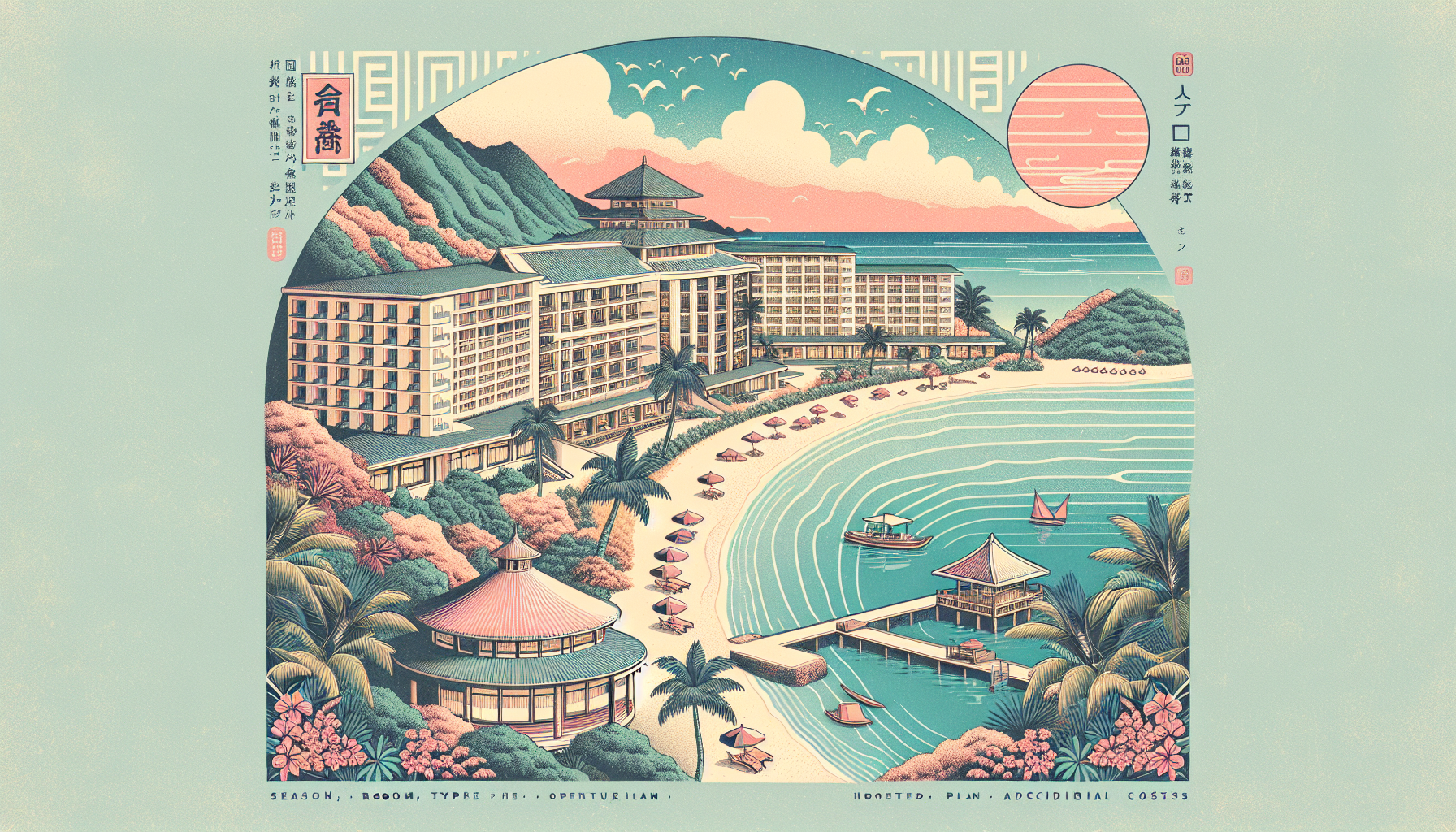 料金が大きく変わる主な理由は「季節」「部屋」「プラン」「追加費用」です