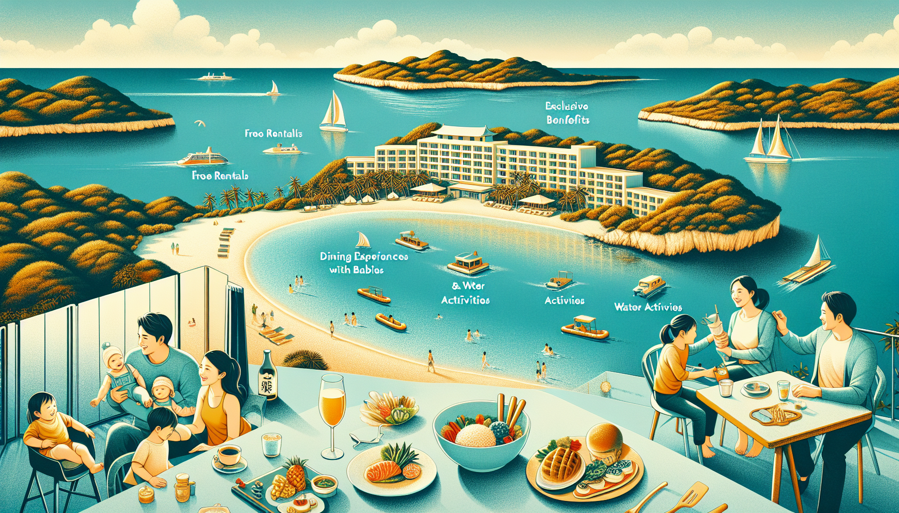 赤ちゃん連れに向く理由は「無料貸出・食事・水遊び」の3点が揃うためです